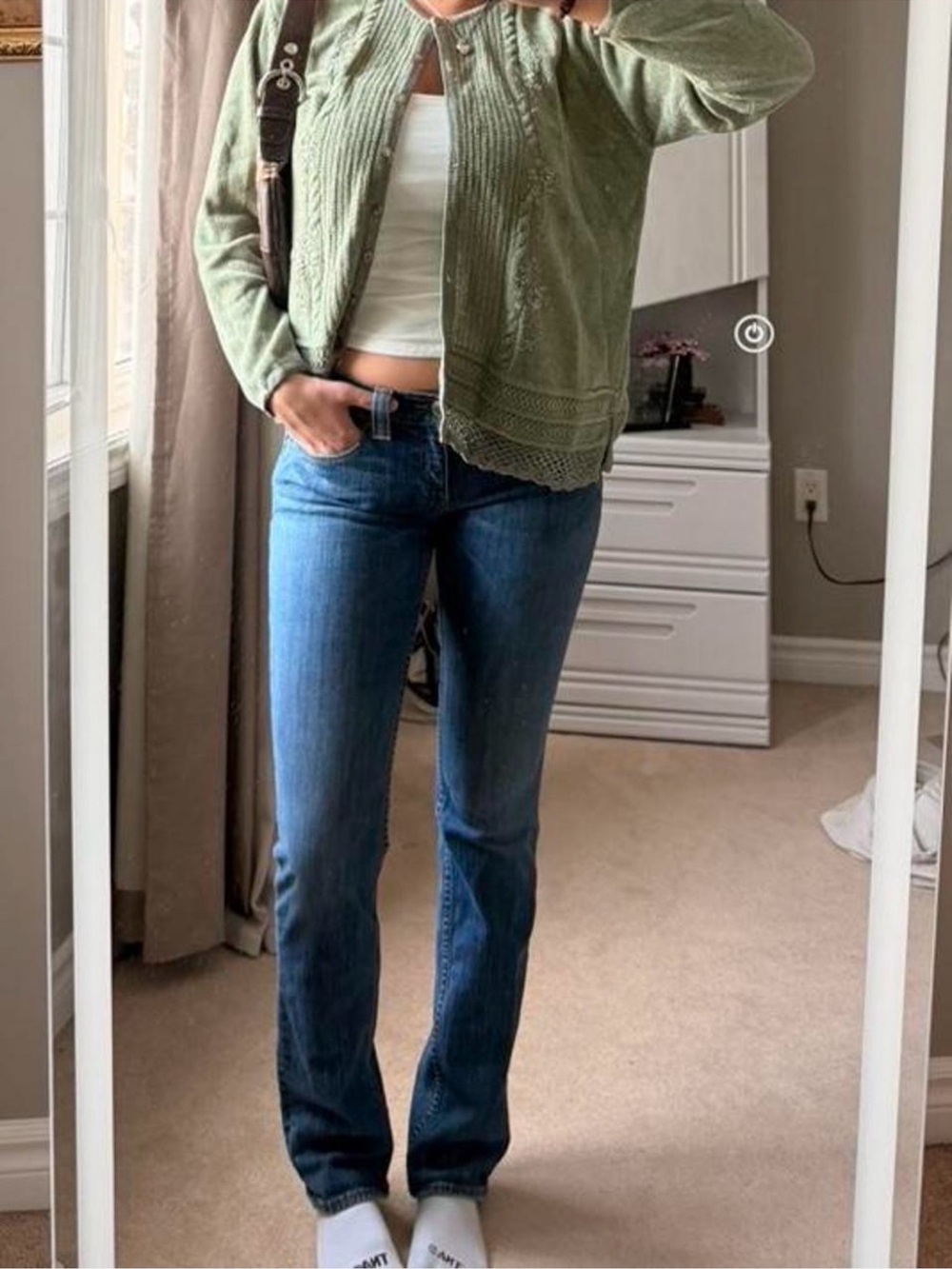 Vintage Banana Republic low rise straight leg jeans 🤍